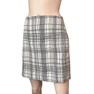 Ann Taylor LOFT String Theory Plaid Windowpane Mini Skirt A-Line Rare NWT